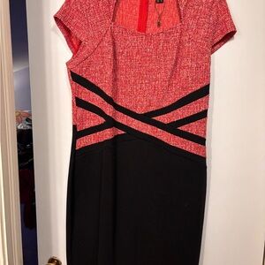 Women’s Red and Black Sheath Dress
